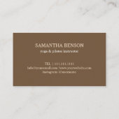 ピラツヨガインストラクター先生ロータス 名刺 (裏面)