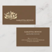 ピラツヨガインストラクター先生ロータス 名刺 (正面/裏面)