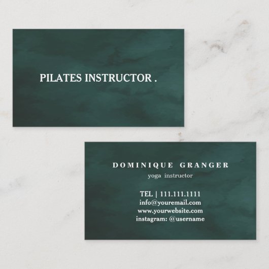 ピラツヨガインストラクター先生名刺 名刺 (正面/裏面)