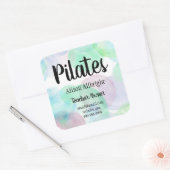 ピラツヨガ霊気スタジオウォーターカラースプラッシュ スクエアシール (封筒)