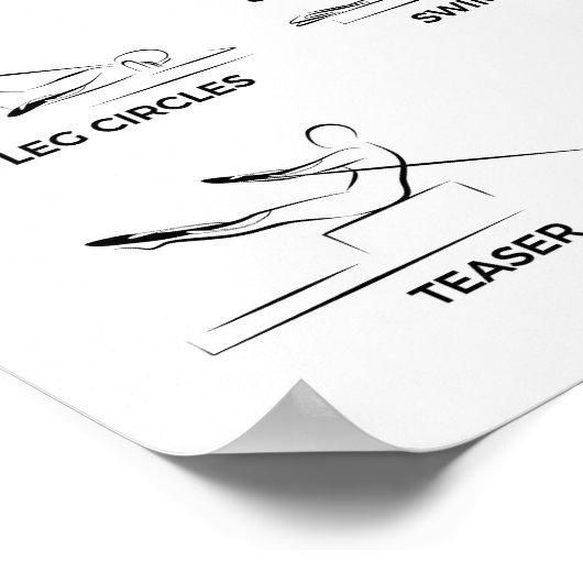 ピラツリフォーマーエクササイズ ポスター (角)