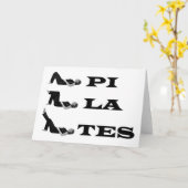 ピラツ姿! カード (黄色い花)