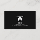 ピラツ、ヨガインストラクター瞑想、スピリチュアル 名刺 (裏面)