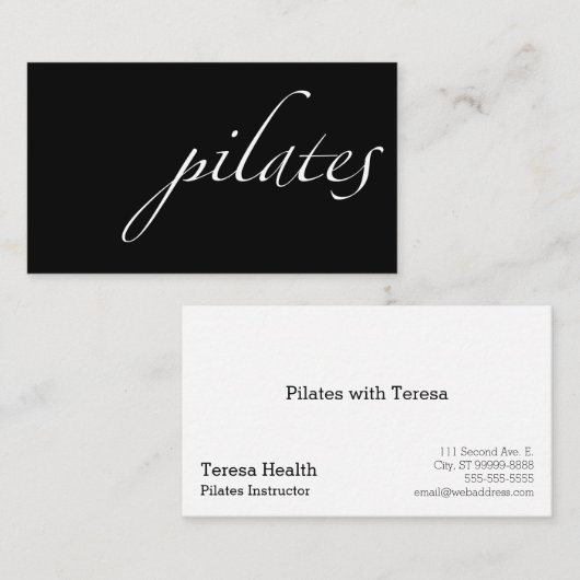 ピラツ 名刺 (正面/裏面)