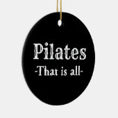 ピラティスおもしろいス セラミックオーナメント (右)