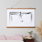 ピラティスがキャデラックポーズを分割 吊り下げ型タペストリー (寝室)