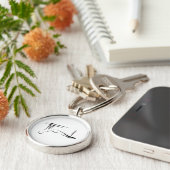 ピラティスつるズのプルアップポーズ – Cadillac キーホルダー (側面)