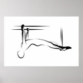 ピラティスつるズのプルアップポーズ – Cadillac ポスター (正面)