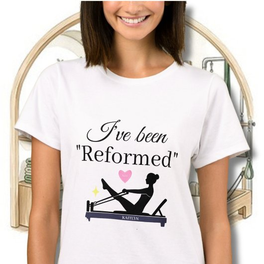 ピラティスで"リフォーム"されたリフォーマー名 Tシャツ