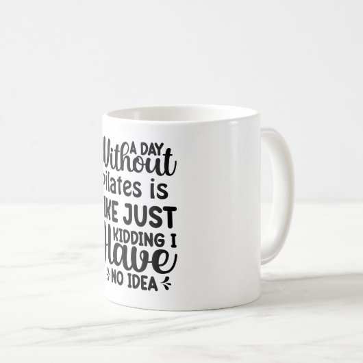 ピラティスのない日 コーヒーマグカップ (正面右)
