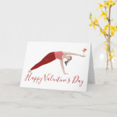 ピラティスのバレンタインカード カード (黄色い花)