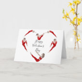 ピラティスのバレンタインデーカード カード (黄色い花)