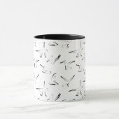 ピラティスのポーズのパターン マグカップ (中央)