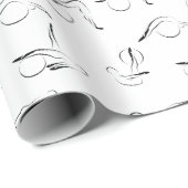 ピラティスのポーズのパターン ラッピングペーパー (ロールコーナー)