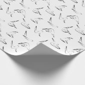 ピラティスのポーズのパターン ラッピングペーパー (角)