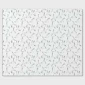 ピラティスのポーズのパターン ラッピングペーパー (フラット)