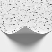 ピラティスのポーズのパターン ラッピングペーパー (角)