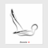 ピラティスのポーズシール シール (シート)