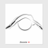 ピラティスのポーズシール シール (シート)