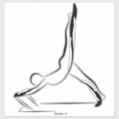 ピラティスのポーズシール シール (シート)