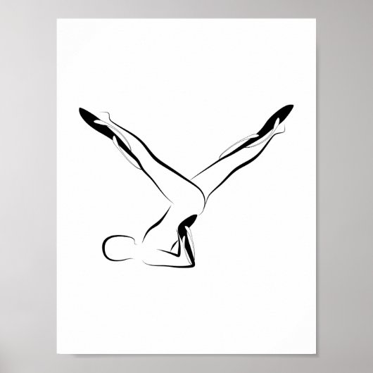 ピラティスのポーズポスター ポスター (正面)