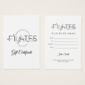 ピラティスのポーズ (正面&裏面)