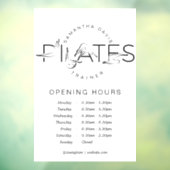 ピラティスのポーズ ウィンドウサイン (シート3)