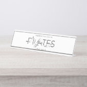 ピラティスのポーズ デスクネームプレート (正面)