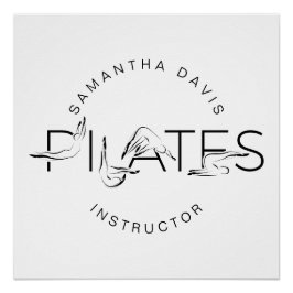 ピラティスのポーズ ポスター