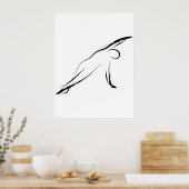 ピラティスのポーズ ポスター (キッチン)