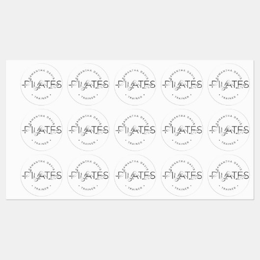 ピラティスのポーズ ラベル (シート)