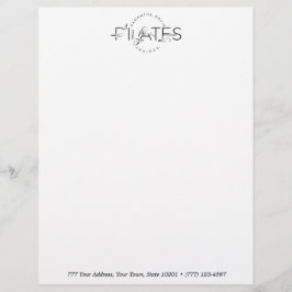 ピラティスのポーズ レターヘッド