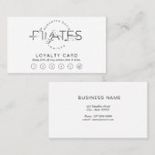 ピラティスのポーズ ロイヤリティカード (正面/裏面)