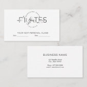 ピラティスのポーズ 予約カード (正面/裏面)