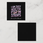 ピラティスの足を探しにおもしろい来た スクエア名刺 (正面/裏面)