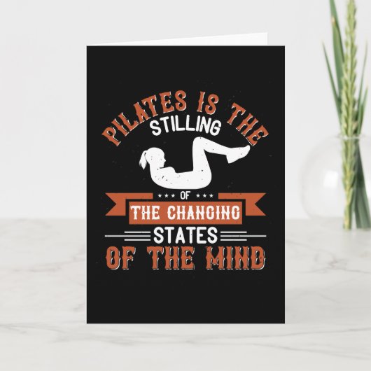 ピラティスは心の変化の州を静めている カード (正面)