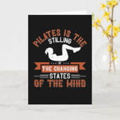 ピラティスは心の変化の州を静めている カード (黄色い花)