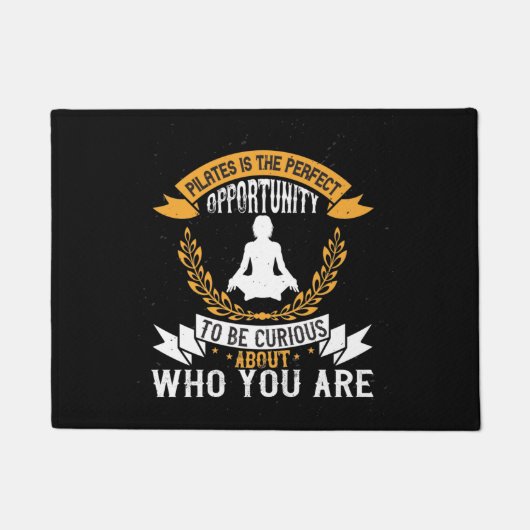 ピラティスは自分自身をチェックする機会だ ドアマット (正面)