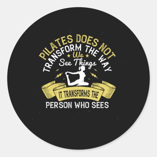 ピラティスは見る人を変える ラウンドシール (正面)