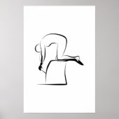 ピラティスひざまずく押し下げポーズ – Wunda Chair ポスター (正面)