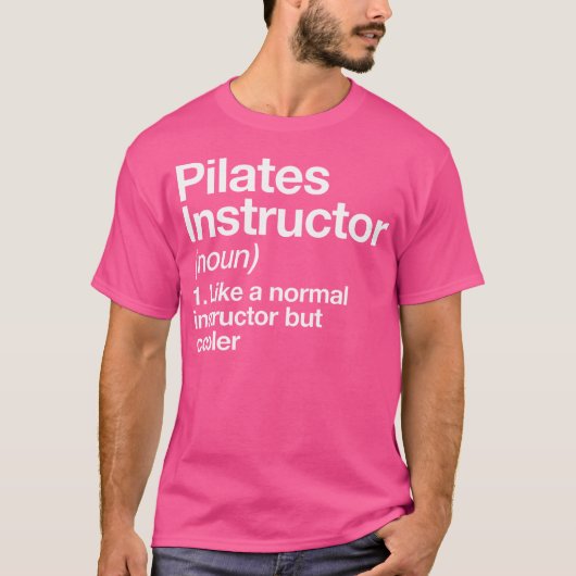 ピラティスインストラクターおもしろい定義トレーナージムSp Tシャツ (正面)