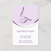 ピラティスインストラクターカード（2つのピラティスのポーズ） 名刺 (裏面)