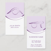 ピラティスインストラクターカード（2つのピラティスのポーズ） 名刺 (正面/裏面)