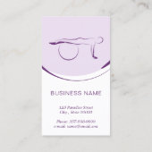 ピラティスインストラクターカード（2つのピラティスのポーズ） 名刺 (裏面)