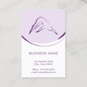 ピラティスインストラクターカード(2つのピラティスのポーズ) 名刺 (裏面)