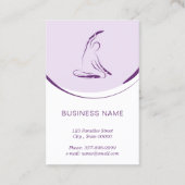 ピラティスインストラクターカード（2つのピラティスのポーズ） 名刺 (裏面)