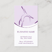 ピラティスインストラクターカード(2つのピラティスのポーズ) 名刺 (裏面)