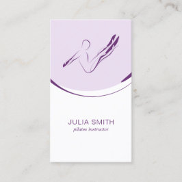 ピラティスインストラクターカード（2つのピラティスのポーズ） 名刺