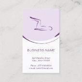 ピラティスインストラクターカード（2つのピラティスのポーズ） 名刺 (裏面)