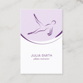 ピラティスインストラクターカード（2つのピラティスのポーズ） 名刺